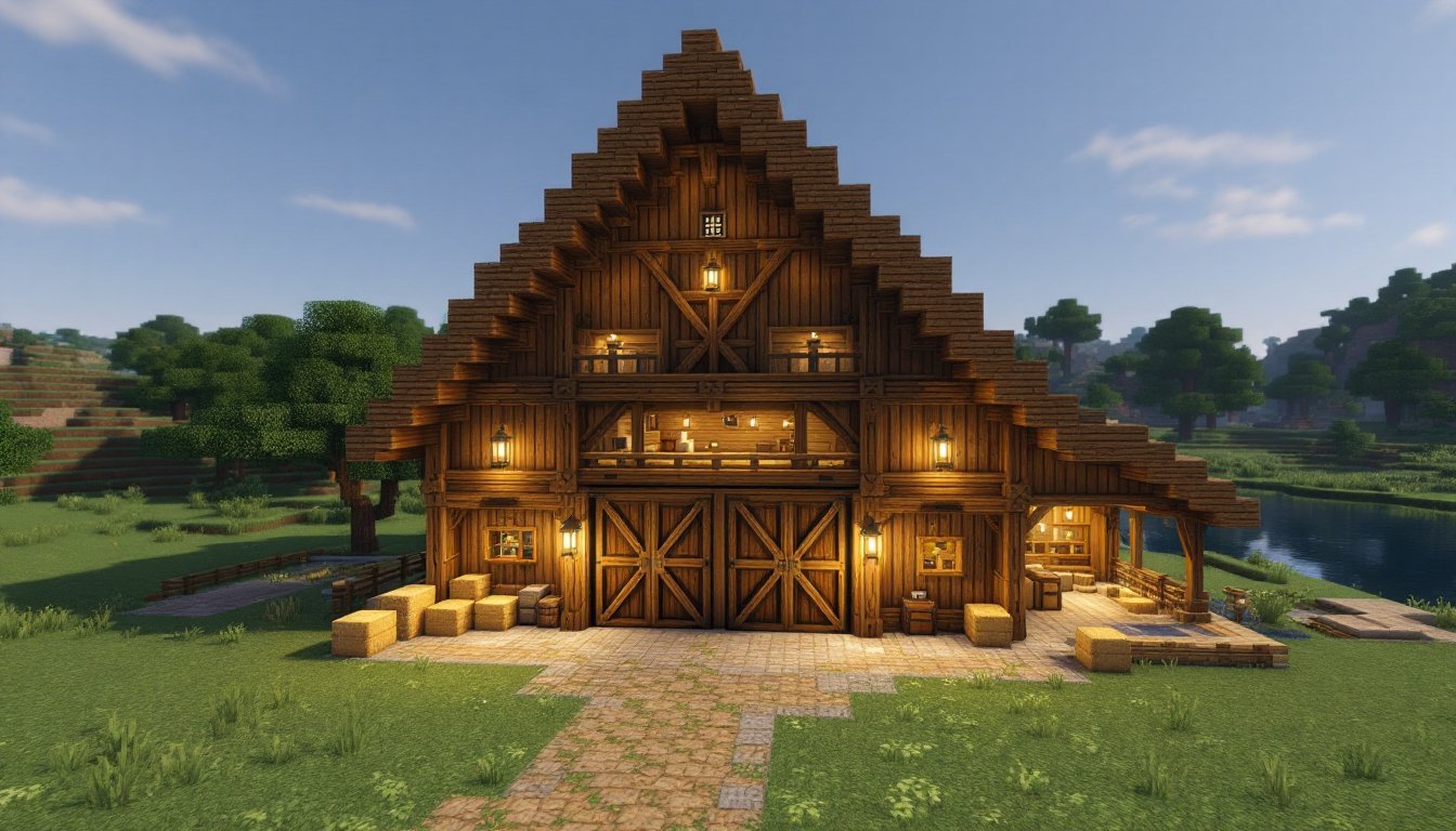 barn on minecraft